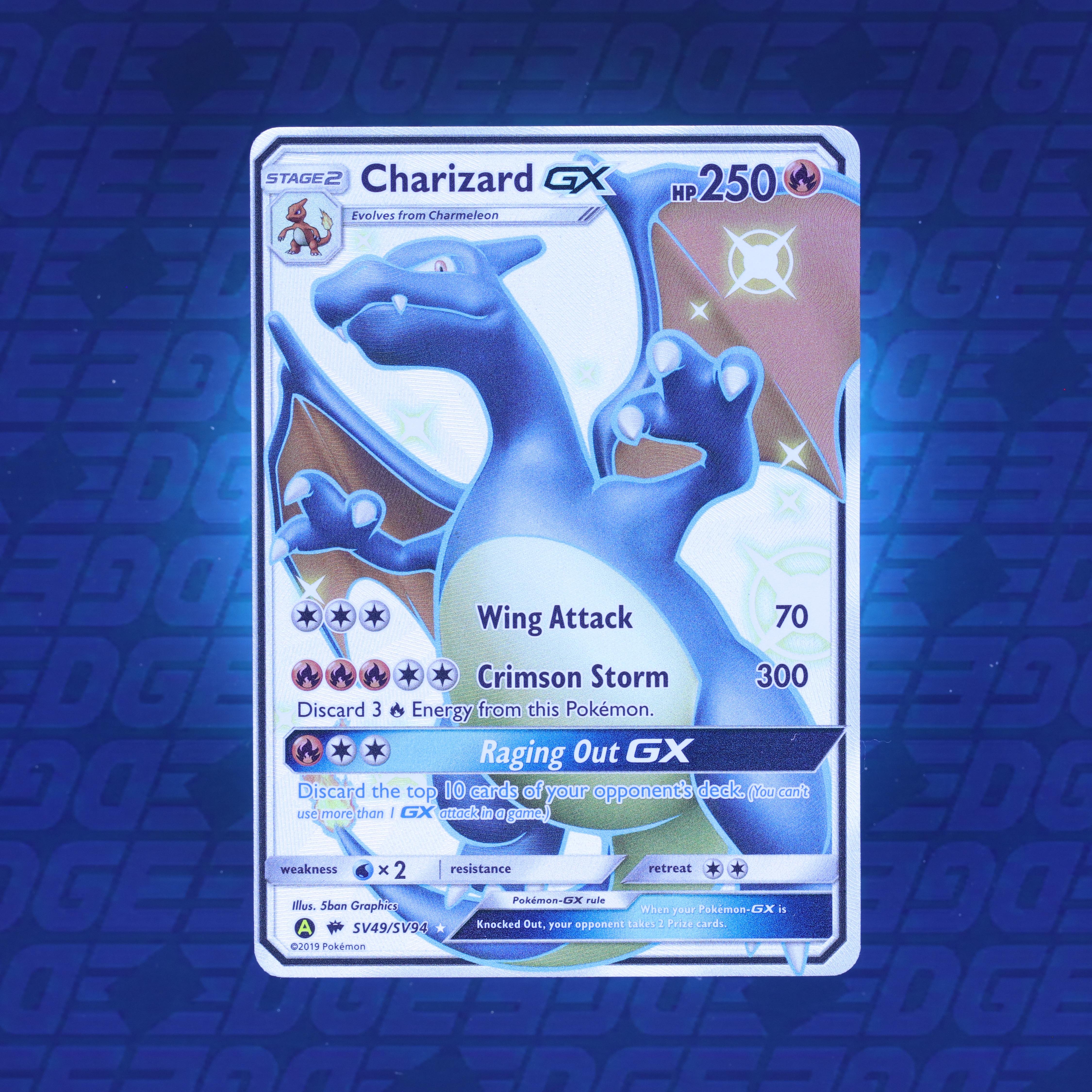 print lines on pokemon cards Pokemon - XY - Roaring Skies - Hydreigon-EX main image 1
